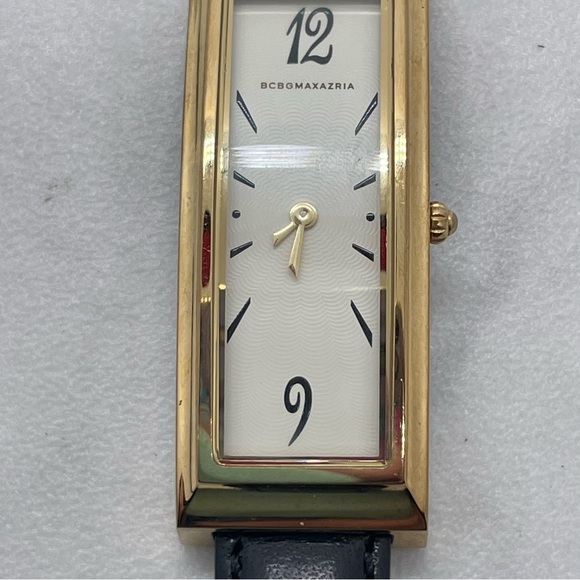 Ladies BCBG MAXAZRIA Classy Rectangle Rose Gold Tone Watch BG6059 main image 6